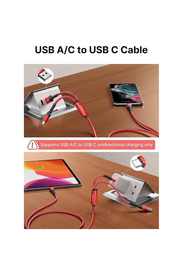 60 Watt 2 Metre USB C Kablosu Type-C ve USB Den Usb-C'ye Hızlı Şarj Data iPhone 16/15 Usbc Kab - 2