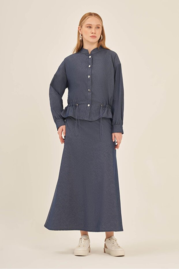 Women's Skirt Suit Navy Blue 31140