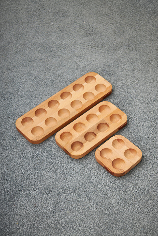 حامل بيض من الخشب الصلب - 2