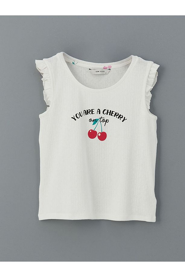 LCW Young Bisiklet Yaka Baskılı Kadın Şortlu Pijama Takımı - 5