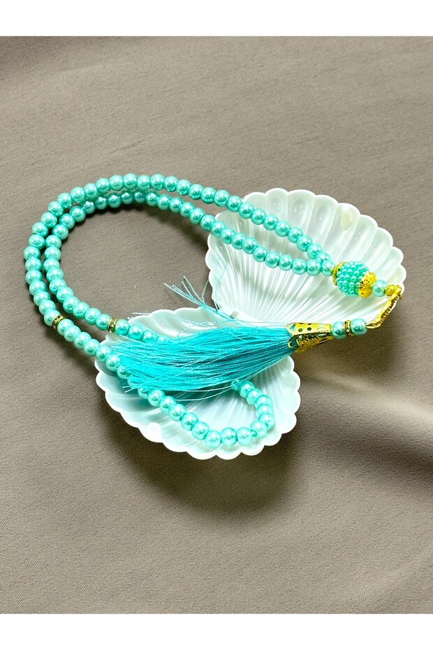 Pearl Prayer Beads in Oyster Box - Special Mevlüt, Umrah, Hajj and Spiritual Gift