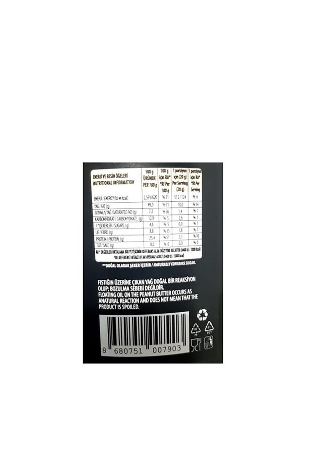%100 Yer Fıstığı Ezmesi 1 Kg x2 ADET - 4