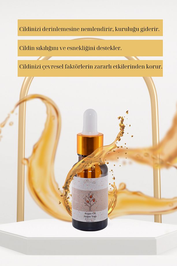 Argan Yağı - %100 Saf Ve Doğal Cilt Ve Saç Bakım Yağı - Argan Oil - 20 ml - 2