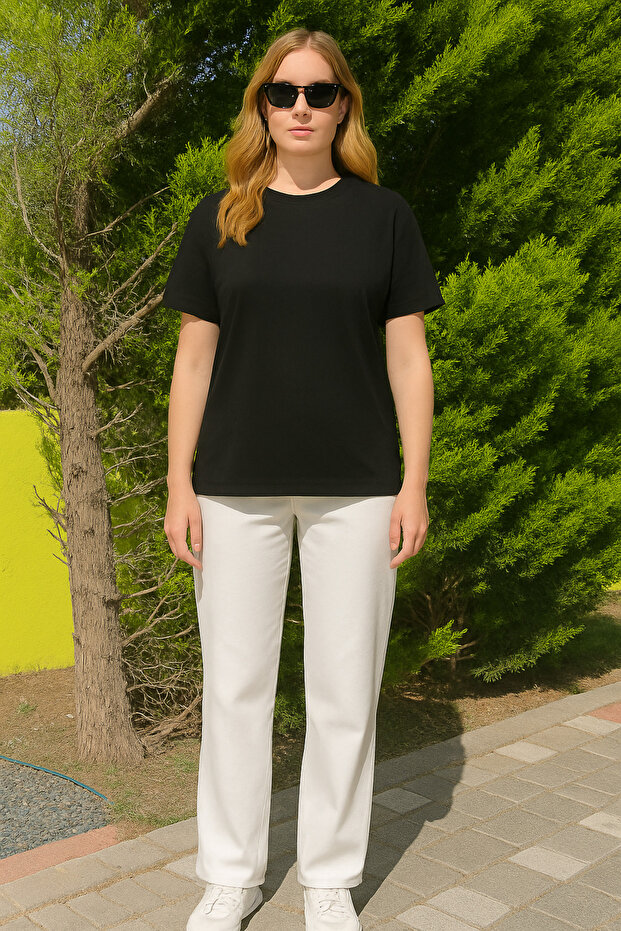 Women's Regular Modal Fabric Non-Ironing Silky Soft Basic T-Shirt (Comfortable Fit)