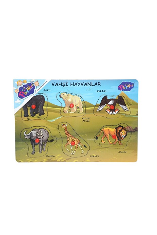 Ony-328 329 Onyil, Wild Animals with Wooden Holder