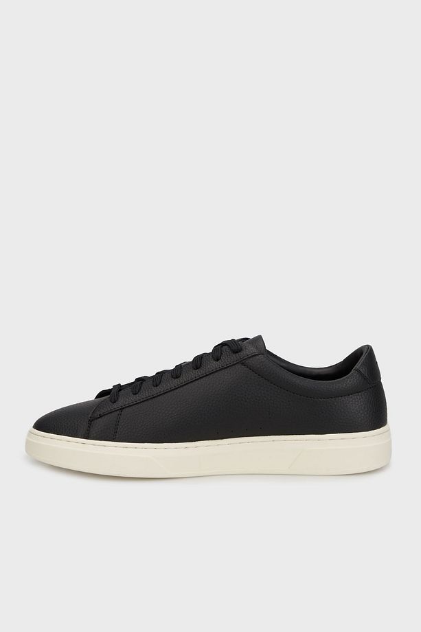 Logolu Hakiki Deri Sneaker Ayakkabı Erkek AYAKKABI 50548716 002 - 3