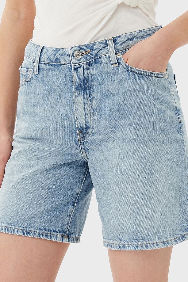Pamuklu Regular Fit Normal Bel Kot Short SHORT WW0WW45505 1AC - 4