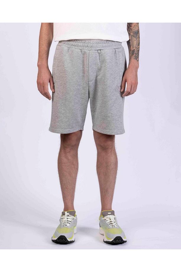 Authentic Eli Erkek Gri-Melanj Regular Fit Şort - 1
