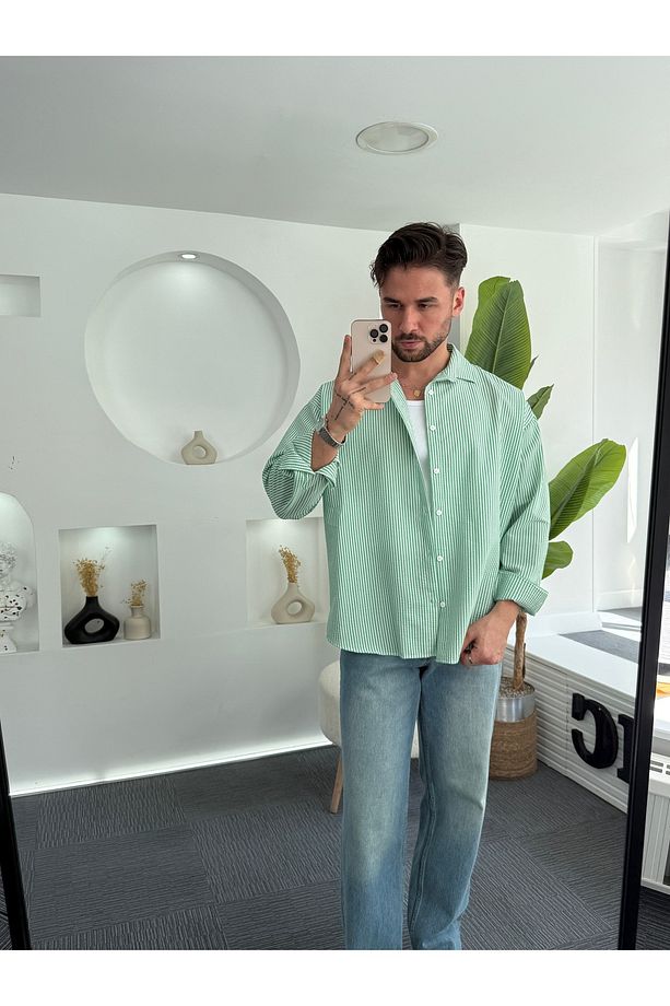 RL Gofre Kumaş Oversize Gömlek - 2