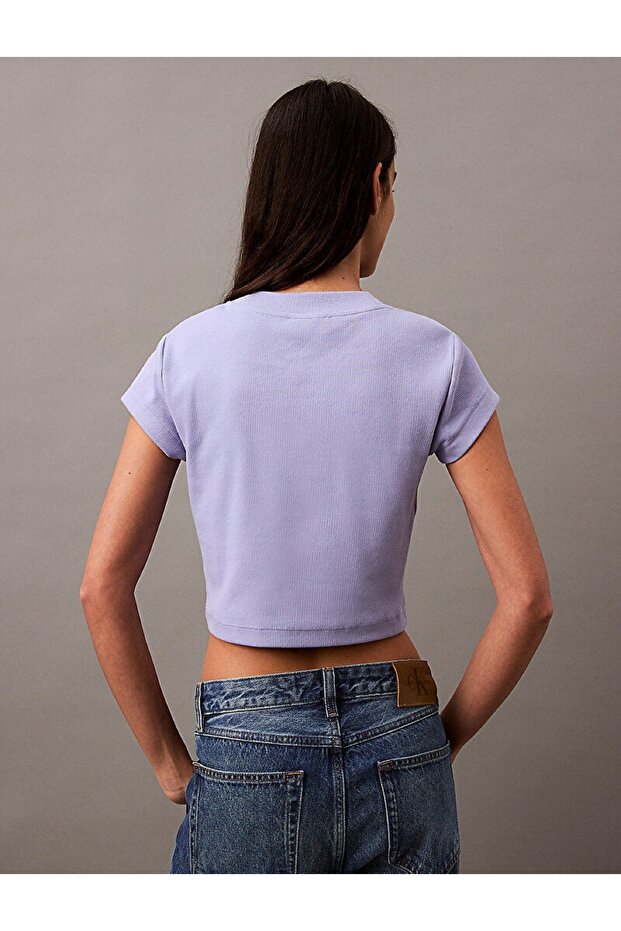 Kadın Lavanta Tişörtler - 3