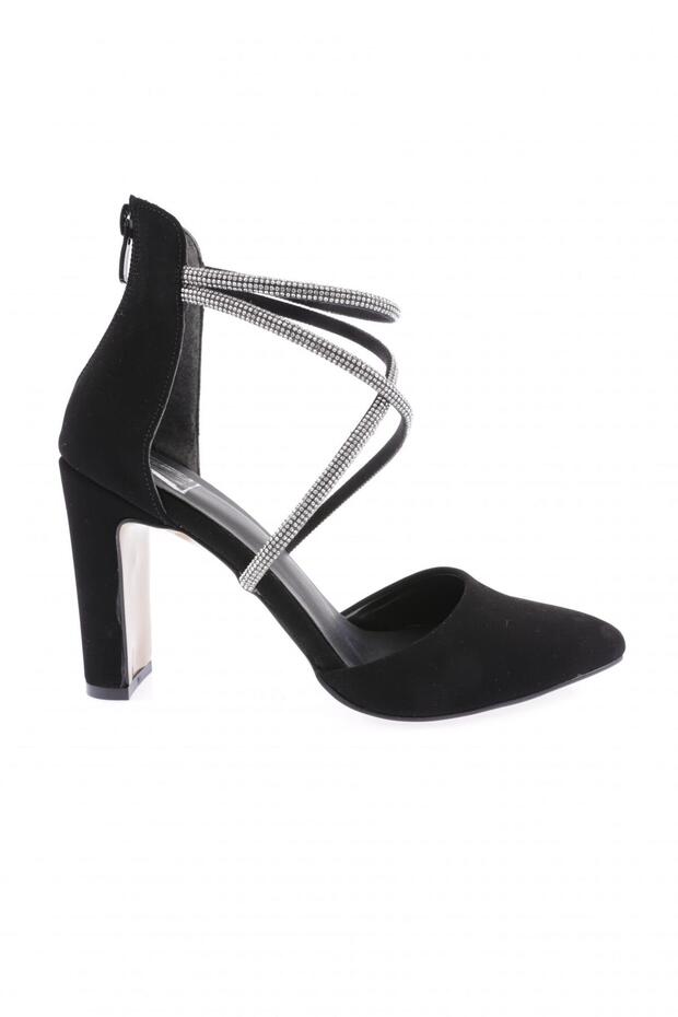 314-23Y Women's Heeled Shoes Black Velvet
