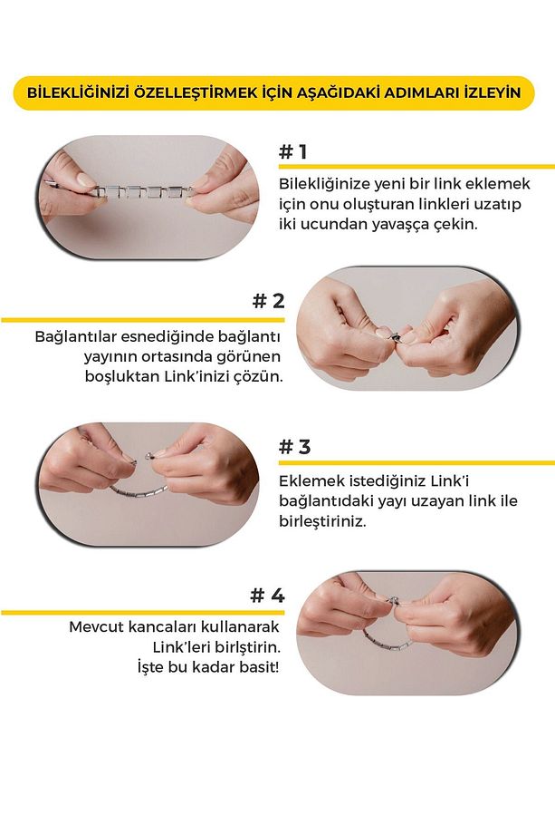 XL Boy 24 Charmlı - Çelik - İtalyan Charm Bileklik - 3