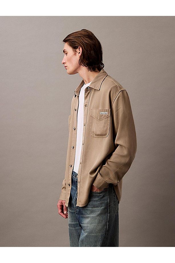 Erkek SOFT OVERDYE L/H TWILL OVERSHIRT Gömlek - 6