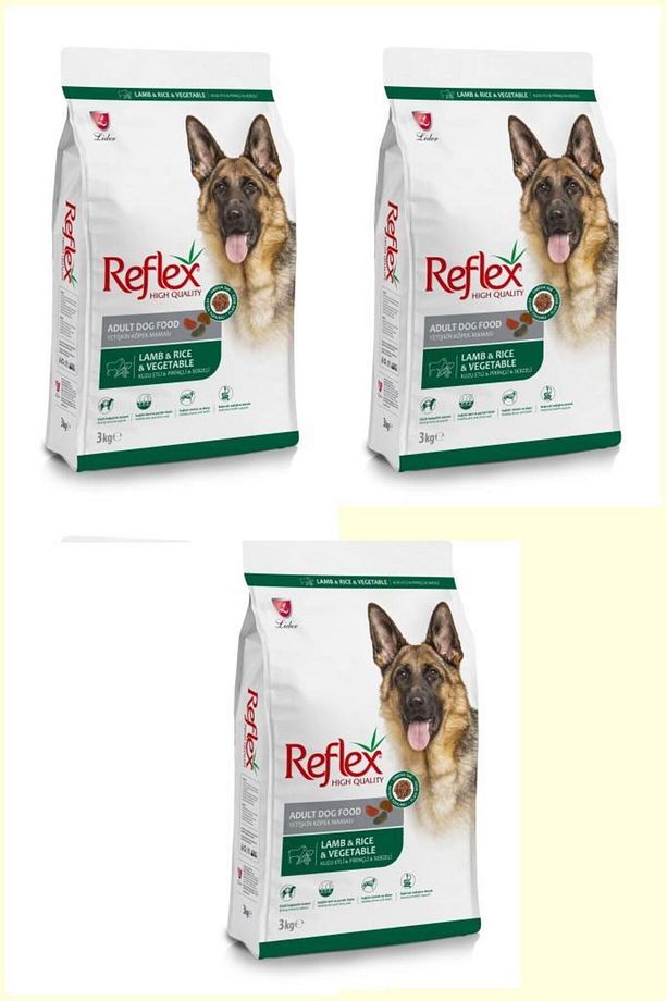 Kuzulu, Pirinçli ve Sebzeli Yüksek Kaliteli Köpek Maması 3 Kg* 3 ADET - 1