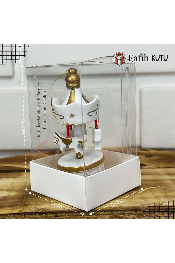 5x5x8 cm Demonte Şeffaf Kutu, Beyaz Karton Altlı – 10'lu | Atlı Karınca Kutusu - 3