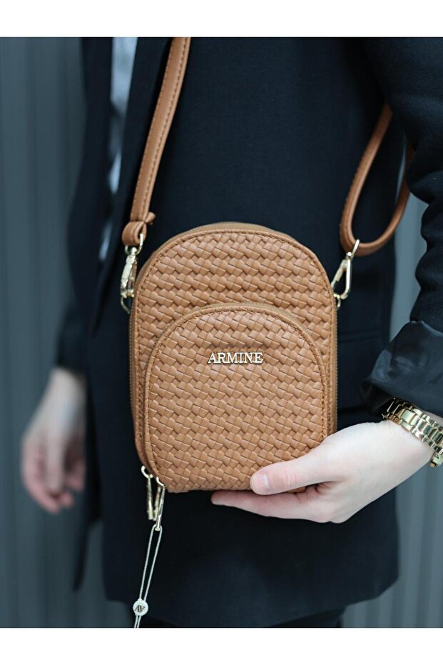 Çanta Örgü Taba AR38413 - 1