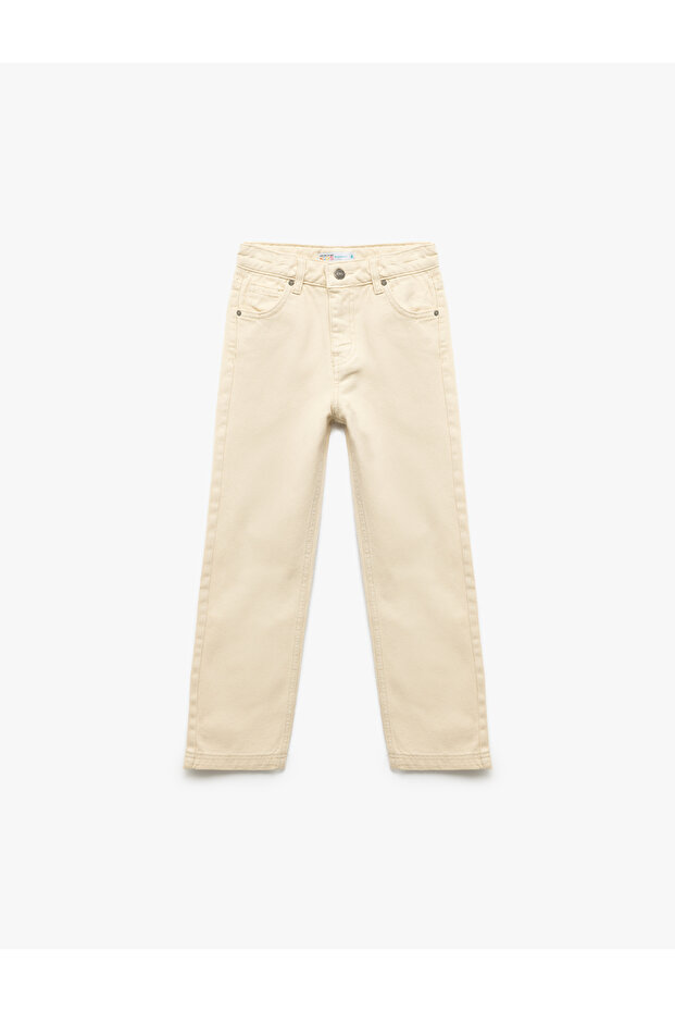 Cotton Pocket Detailed Relaxed Fit Trousers