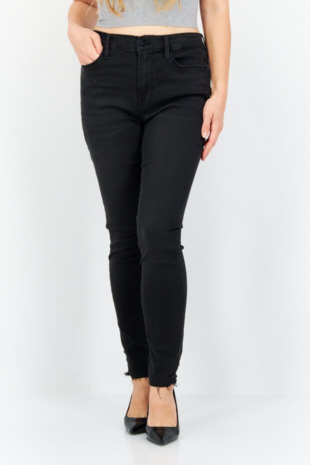 Women Skinny Fit Dark Wash Stretchable Denim Jeans, Billups Chew