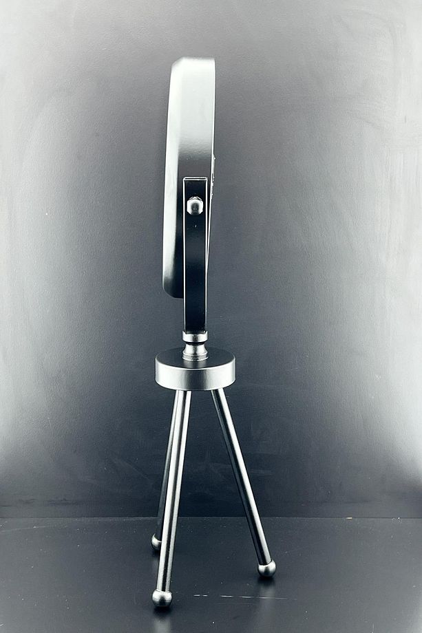 27 X 47 CM MİNİ TRİPOD METAL SİYAH MASA SAATİ - 3