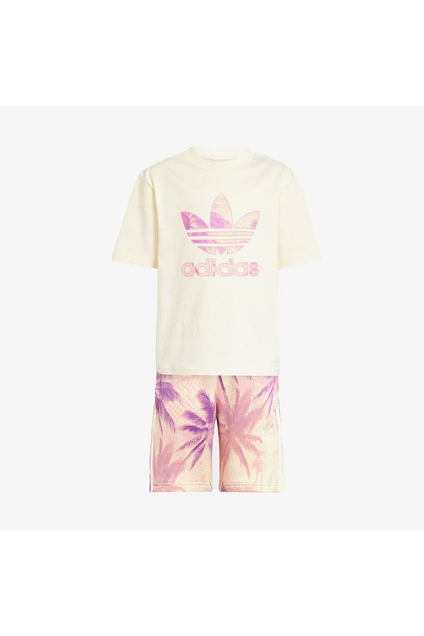 Short Tee Set Çocuk Bej Şort Takım - 8