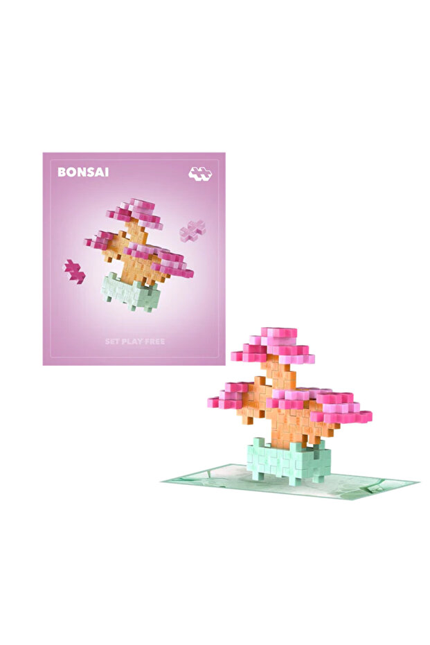 Plus-Plus construction set, PLANTS - Pink bonsai - 7