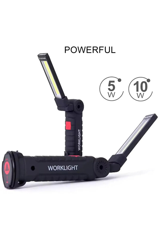 USB Şarj Edilebilir LED Çalışma Işığı, Taşınabilir Katlanır Mıknatıslı Masa ve Gece Lambası - 3