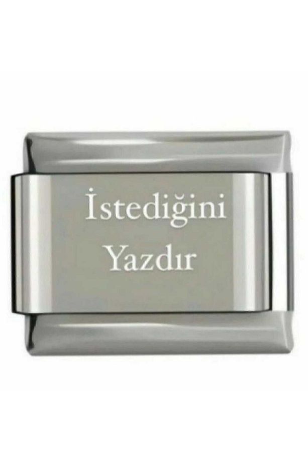 Nomimation Charm Isim Charm Gümüş Renk Baş Harf Charm Tarih Charm Isminizi Yazdırın Fmaccesories - 1