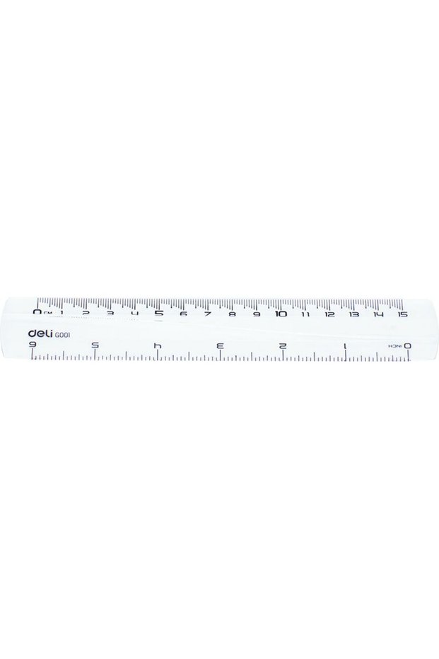 Riglă transparentă Deli 15cm