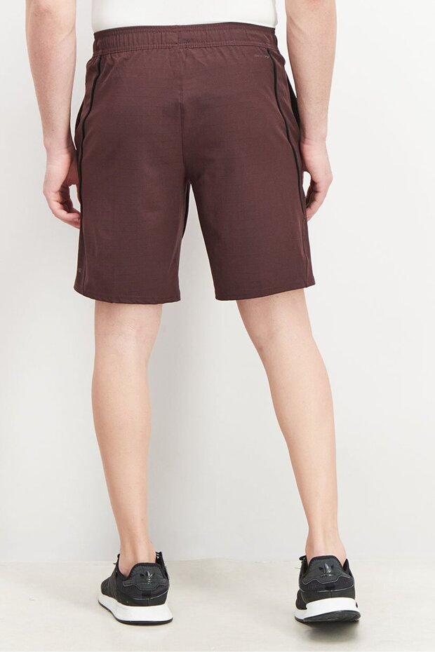 شورت رجالي برباط سحب، بني - 4