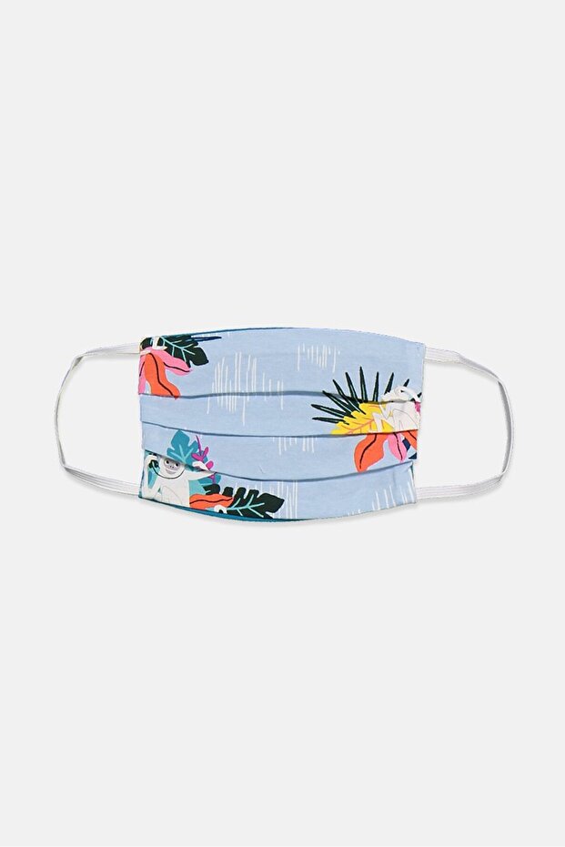 1 Pieces Printed Cotton Face Mask, Multicolor