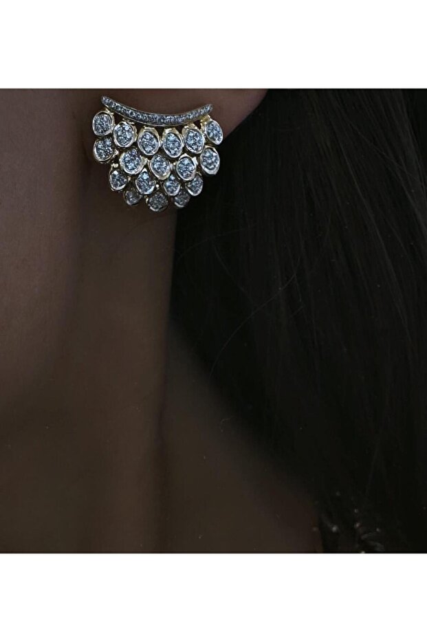 Çelik Rainbow Küpe - 3