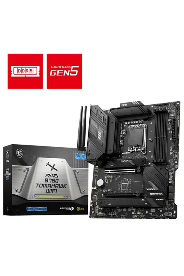 Mag B760 Tomahawk Wıfı Ddr5 Intel B760 Soket 1700 Ddr5 7000(OC)mhz Atx Gaming (OYUNCU) Anakart - 1