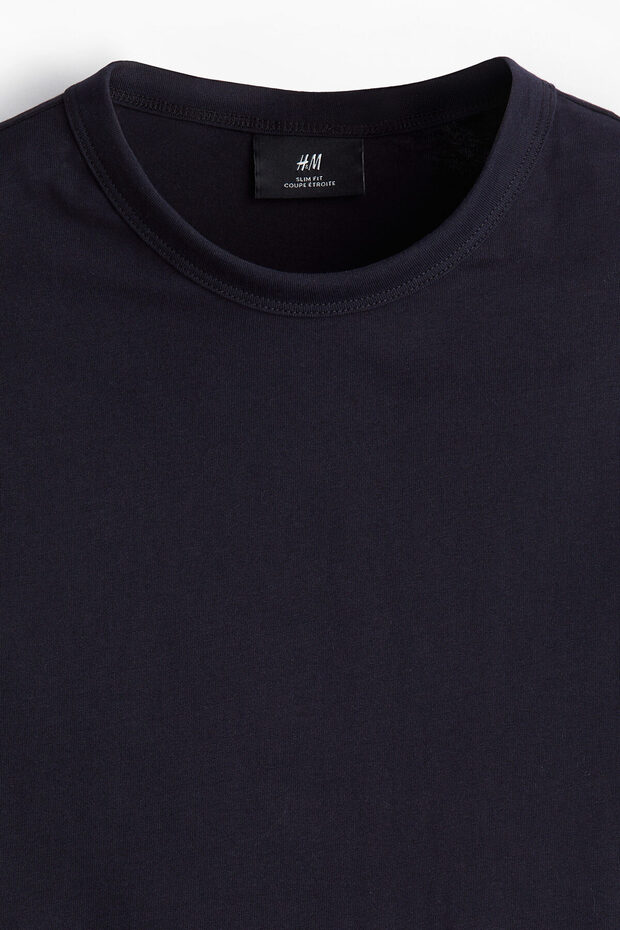 Slim Fit Pamuklu Tişört - 2