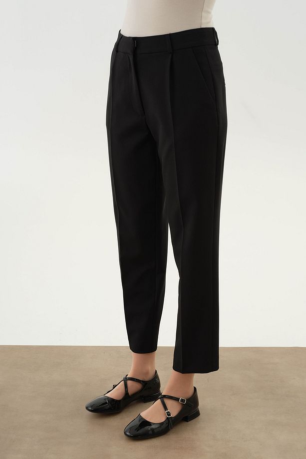Tek Pile Basic Pantolon - Siyah - 4