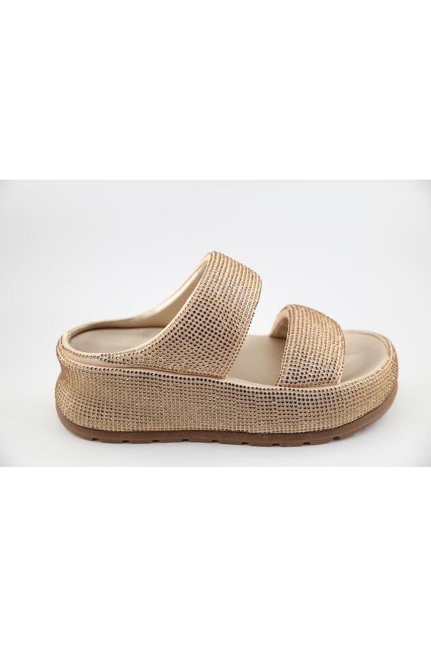 25Y400-4 Orthopedic Gold Women's Slippers