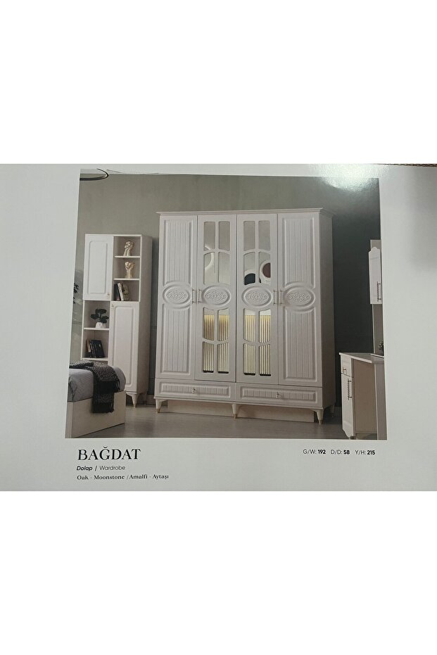 BAĞDAT MDF 4 KAPILI DOLAP - 1