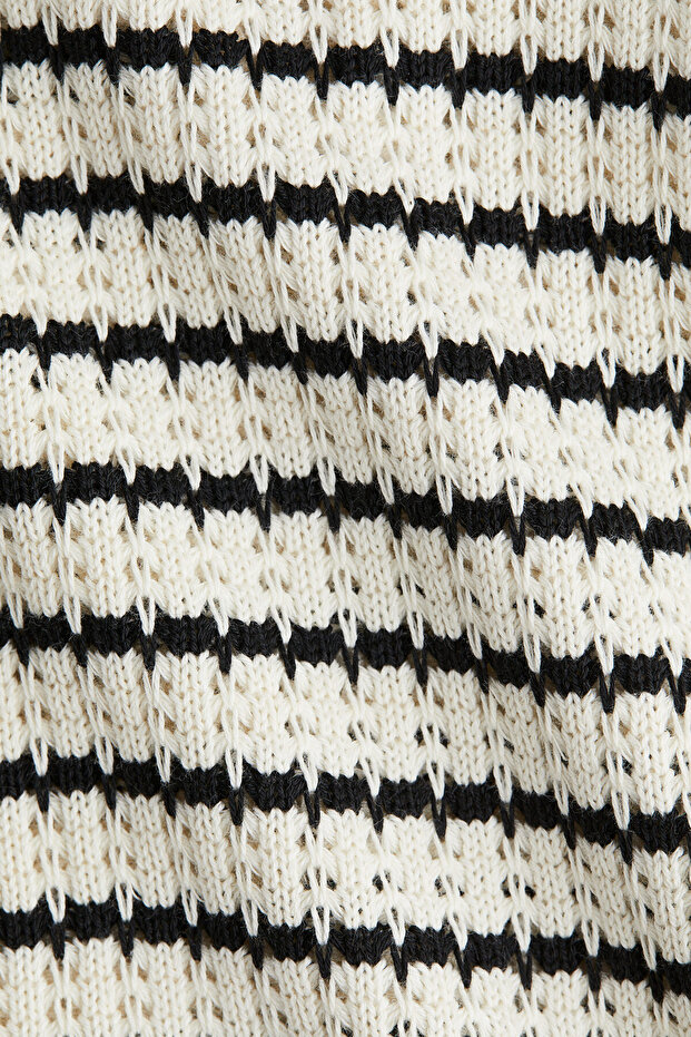 Kolsuz Tekstüre Triko Üst - 4