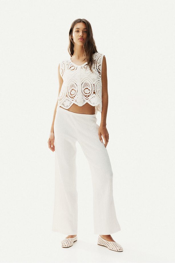 Tekstüre Pull-on Pantolon - 4