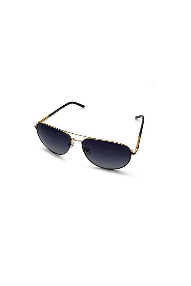 Unisex Sarı-füme Polarize Cam Kemik Kapalı Çerçeve Damla Güneş Gözlüğü Mu1741 01 59-15 - 1