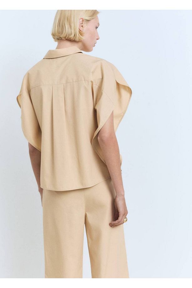 Kısa kollu oversize gömlek - 4