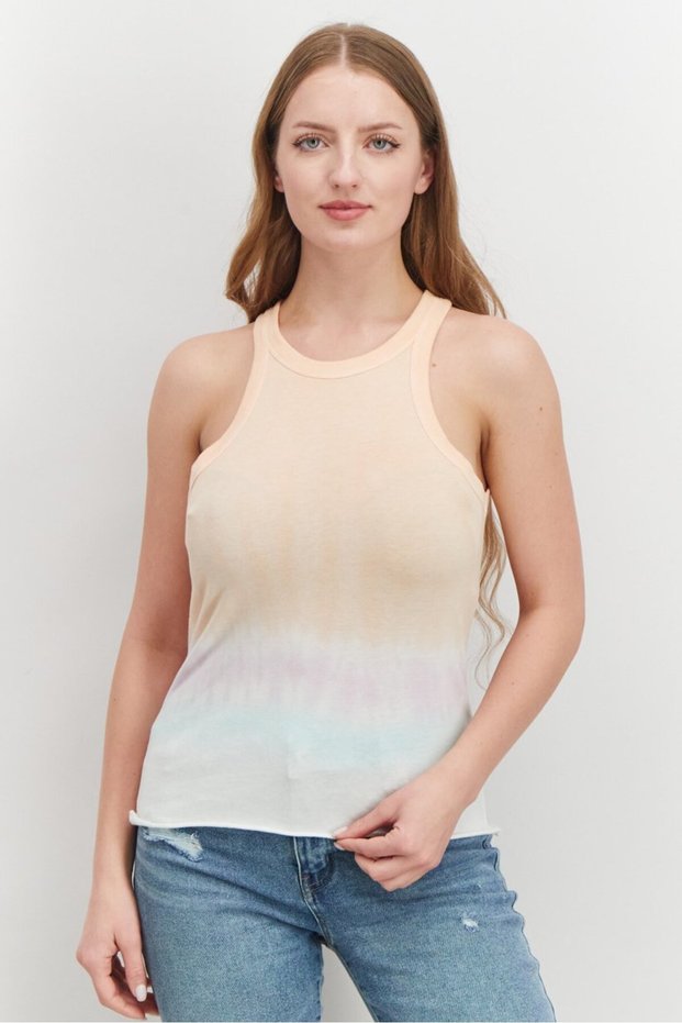 Women Crew Neck Sleeveless Rivington Weekend Tank, Horizon and Sheer Lilac