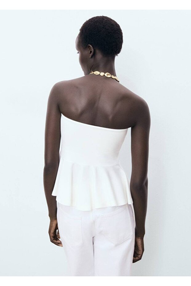 Peplum straplez top - 4