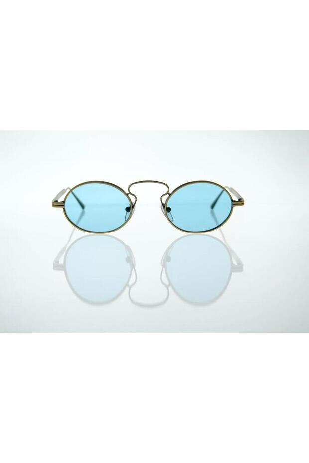 Atlas Ant.Mgld 42-26 140 Sunglasses Blue Glass