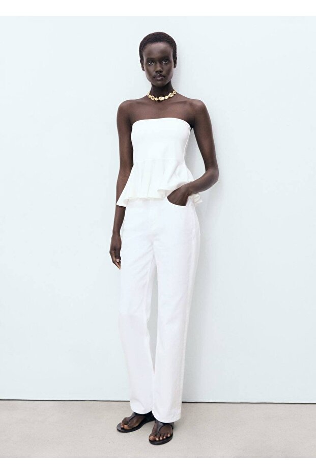 Peplum straplez top - 2