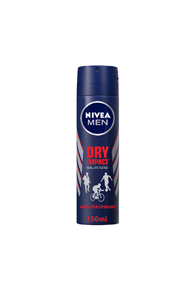 Deo Spray 150 ml Dry Impact Men -16026 --- نيفيا بخاخ مزيل عرق للرجال دراي امباكت 150مل