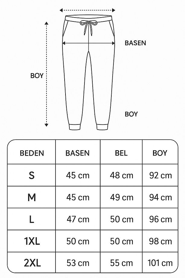 Eşofman Altı SETİ Lastik Paça Yüksek Bel Eşofman Sport Jogger Company - 4