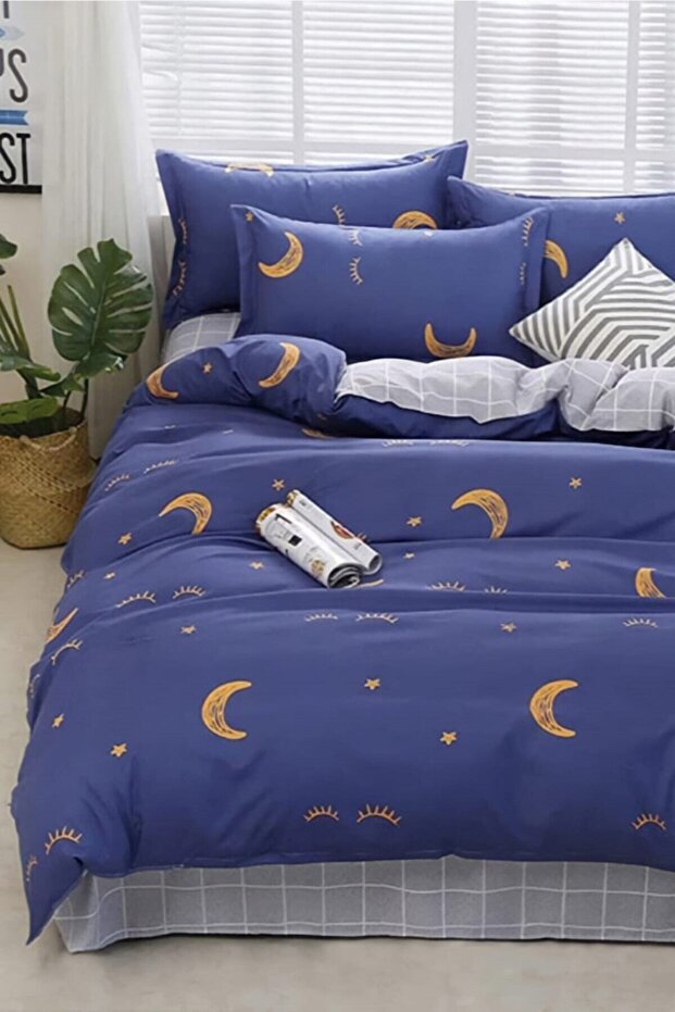 Ranforce Single Sheet Elastic Bedding Set Moon - 1