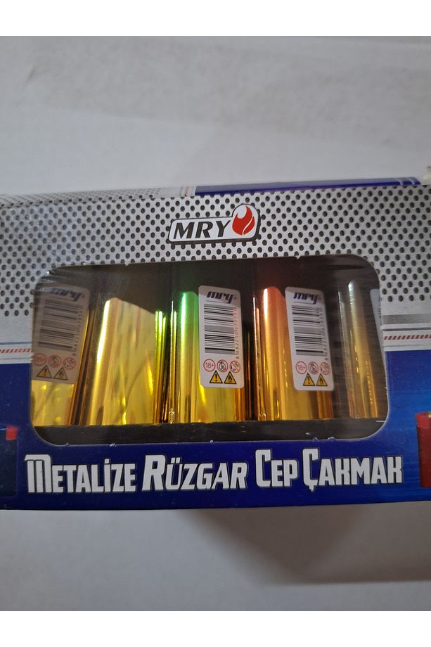 METALİZE TAŞLI CEP ÇAKMAK 30 ADET - 3