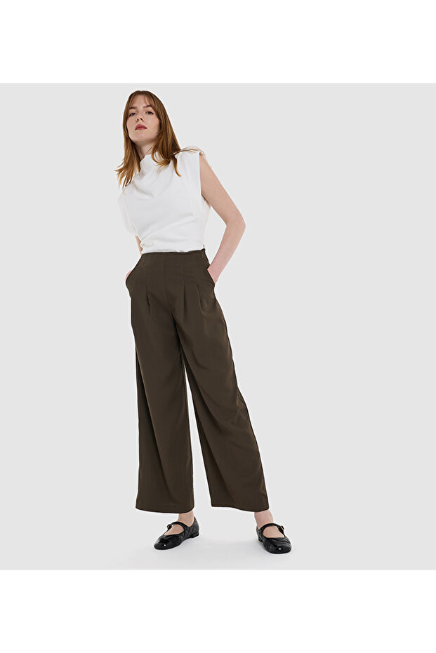 KHAKI WOMEN-PANTS