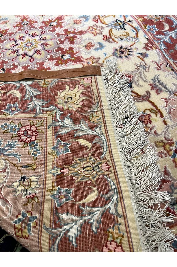 El Dokuma İran Tebriz Halısıdır İpek Yün Karışımı Ebat 180x124 - 3